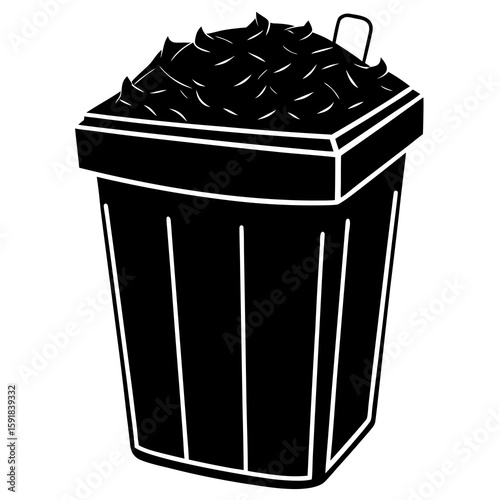Compost bin  icon on white background. Simple element from digital disruption collection.