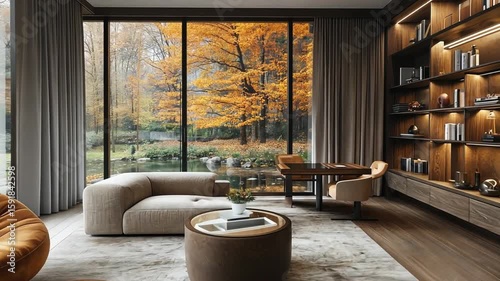 Autumnal Luxury Living Room Design