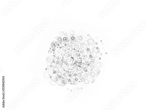 finger print on white background