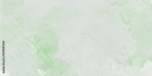 Green wate light blue sky with white background and blurred rcolor background with marbled grunge texture and color splash designWhite and green watercolor grunge texture background. , 