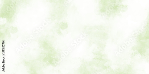 Green wate light blue sky with white background and blurred rcolor background with marbled grunge texture and color splash designWhite and green watercolor grunge texture background. , 