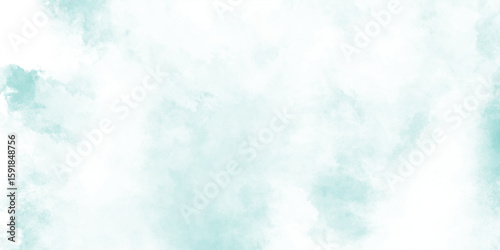 abstBlue Irregular Stains and Splatter P.Background with clouds on blrint. Blue Smoke,rasmooth cloudy sky blue background with bright vignette studio banner.ct blue watercolor splash stroke background