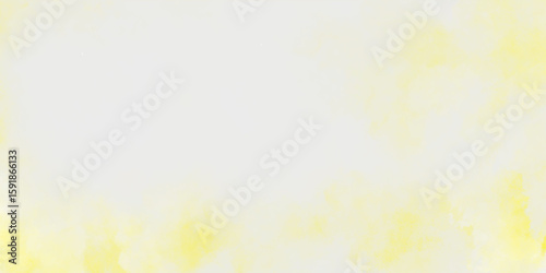 Text poster, banner and cover desigsoft textured on wet white paper backgbackground for your design. Vector EPS 10round,nure of yellow watercolor with paint, bright yellow