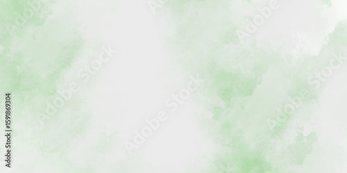 Green watercolor background with marbled grunge texture and color splash  Summer minimalistic background. Paper design,  Light green abstract watercolor paper texture background 