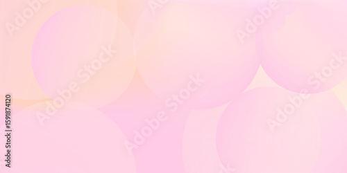 Banner background, pastel colorful, pink and orange gradations, circle abstract background, eps 10