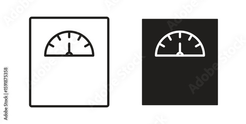 Scale icon for websites and mobile minimalistic flat design.
