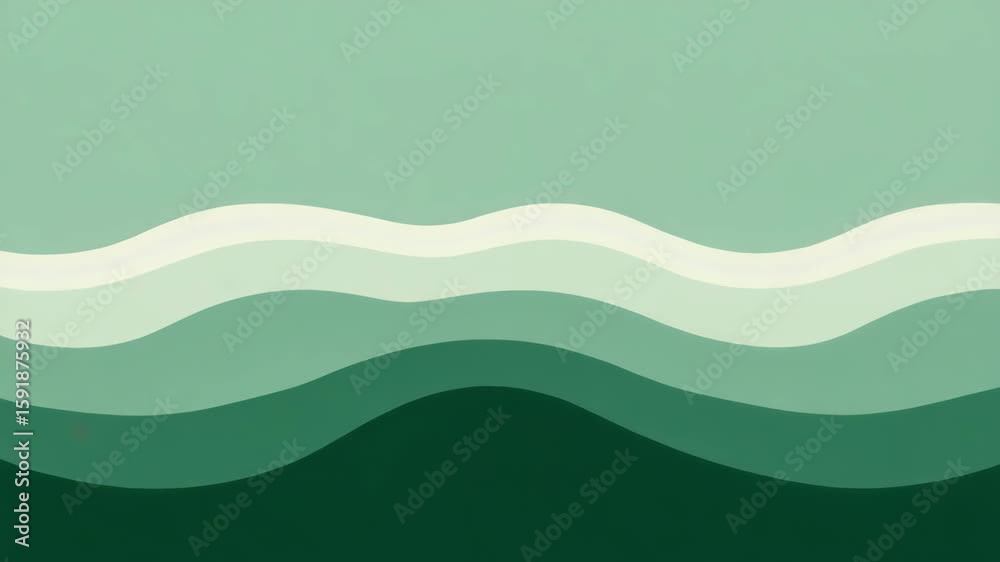abstract green background with waves