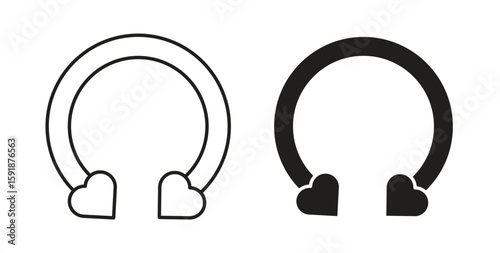 Piercing icon for websites and mobile minimalistic flat design.