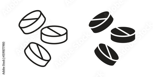 Medicine icon for websites and mobile minimalistic flat design.