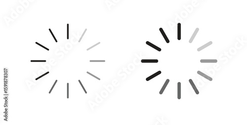 Loading icon for websites and mobile minimalistic flat design.