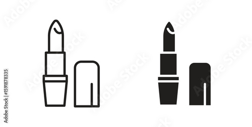 Lipstick icon for websites and mobile minimalistic flat design.