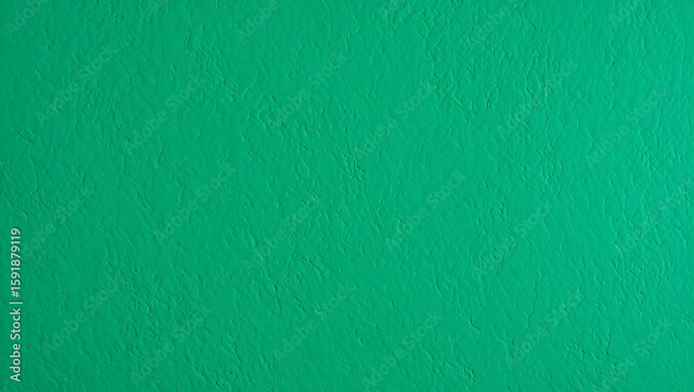 Foto Rustic vibrant emerald green painted wall texture with subtle rough bumpy surface