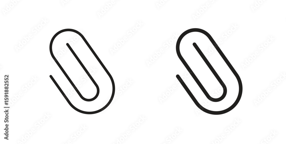 Fototapeta premium Clip icon for websites and mobile minimalistic flat design.