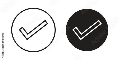 Free Download Check icon for websites and mobile minimalistic flat design. - GFXLoad