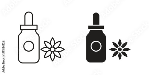 Bach flowers icon for websites and mobile minimalistic flat design.