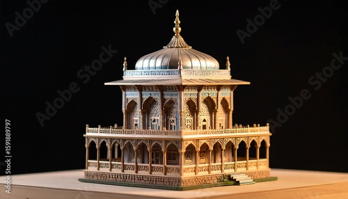 Wallpaper Mural Detailed model of an ornate Islamic-style pavilion Torontodigital.ca