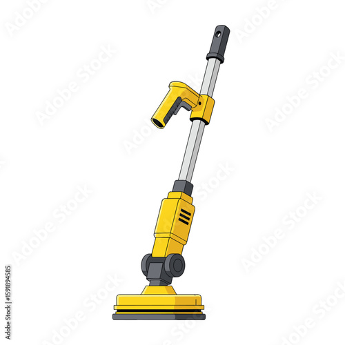 Efficient electric floor scrubber and polisher for sparkling clean and shiny surfaces