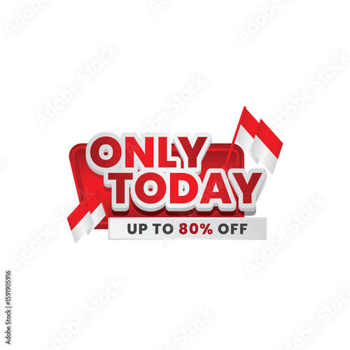 Only Today: Promo Stickers with Up to 80% Discount on Indonesian Independence Day