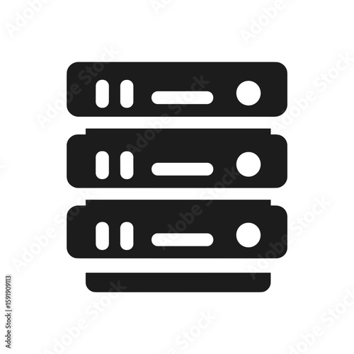 Rack Server Icon, Logo, Clipart
