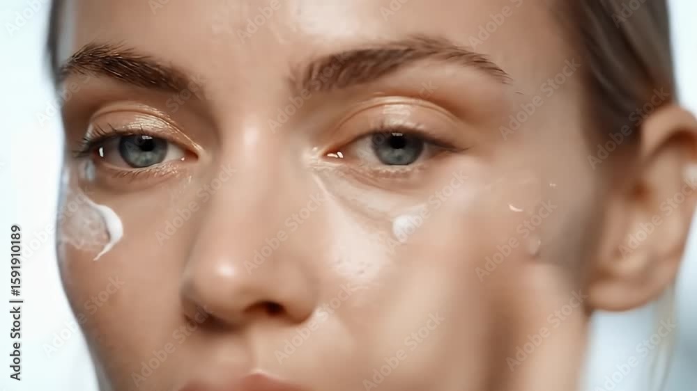 Under-Eye Cream Skincare Application Under-Eye Cream Skincare Application