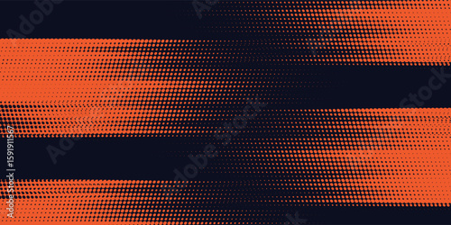 Dots halftone yellow and dark blue color pattern gradient grunge texture background. Dots pop art sport style vector illustration