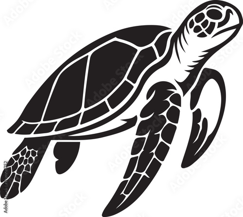 Turtle icon design for web and print, Minimalist turtle vector for use