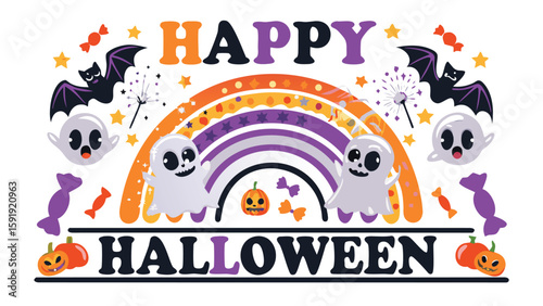 vector illustration of a halloween