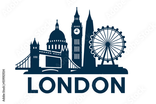 London skyline with iconic buildings and famous landmarks