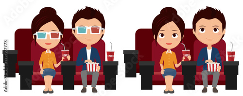 映画館で映画を観る人