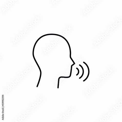 audio speech icon sign vector