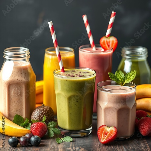 fruit juice and fruits
