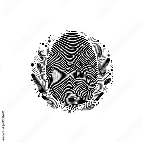 Abstract fingerprint for identity