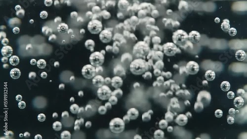Underwater explosion of air bubbles