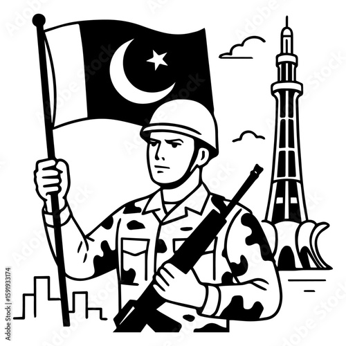 14 august pakistani national; day vector