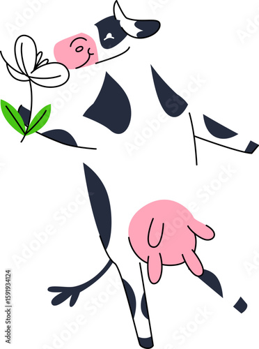 Cute Cow Mascot