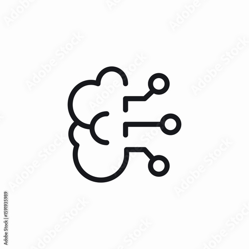 artificial intelligence icon sign vector