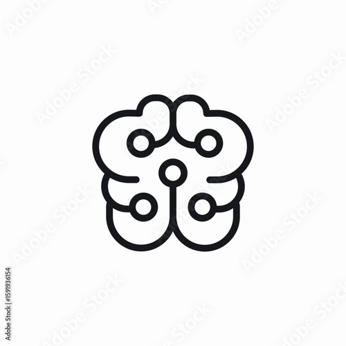artificial intelligence technology icon sign vector