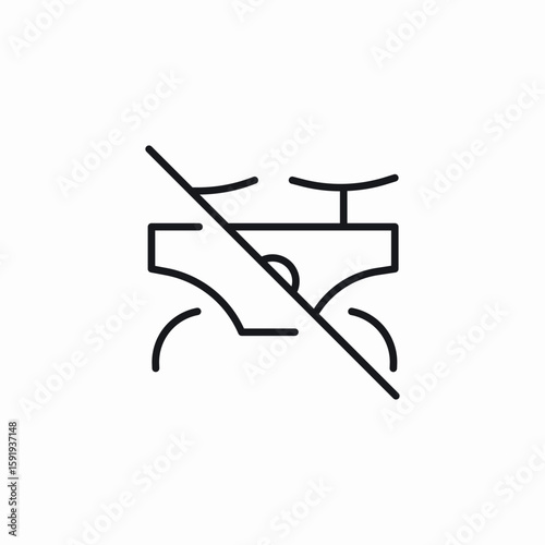 brones prohibited icon sign vector
