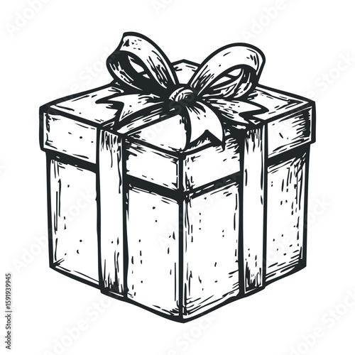 Elegant gift box with ribbon for celebrations and special occasions