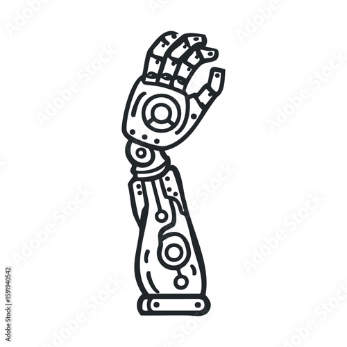 Robotic arm showcasing advanced technology and innovation