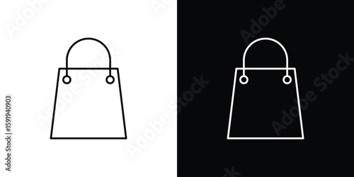 Shopping bag icons graphic design vector symbols. icon Eps10.