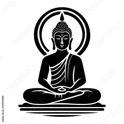 buddha statue isolated