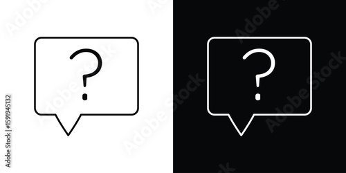 Photos Interrogation icons graphic design vector symbols. icon Eps10.