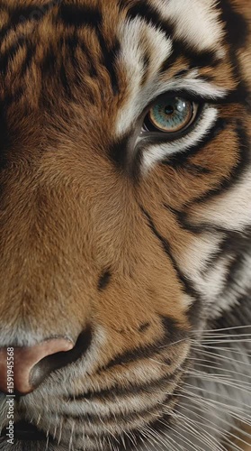 Tiger Eye Intense Gaze of a Majestic Feline Portrait