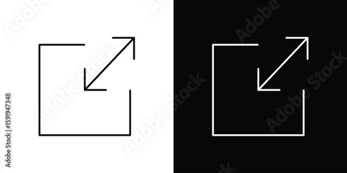 Photos Expand icons graphic design vector symbols. icon Eps10.