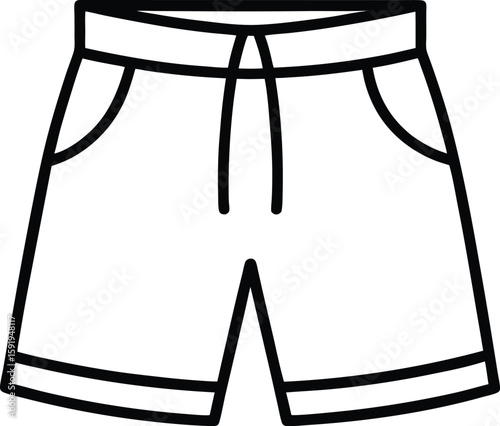 shorts pant icon vector silhouette illustration