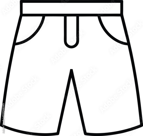 shorts pant icon vector silhouette illustration