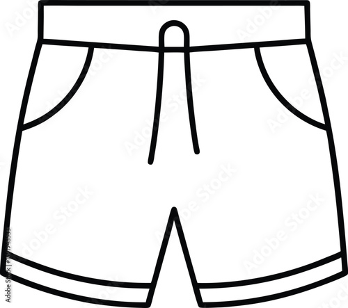 shorts pant icon vector silhouette illustration