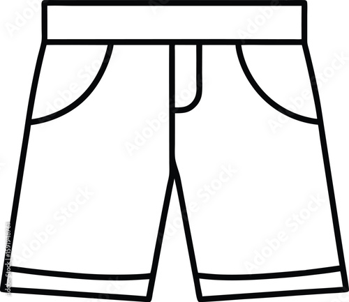 shorts pant icon vector silhouette illustration