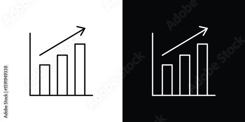 Photos Chart histogram icons graphic design vector symbols. icon Eps10.